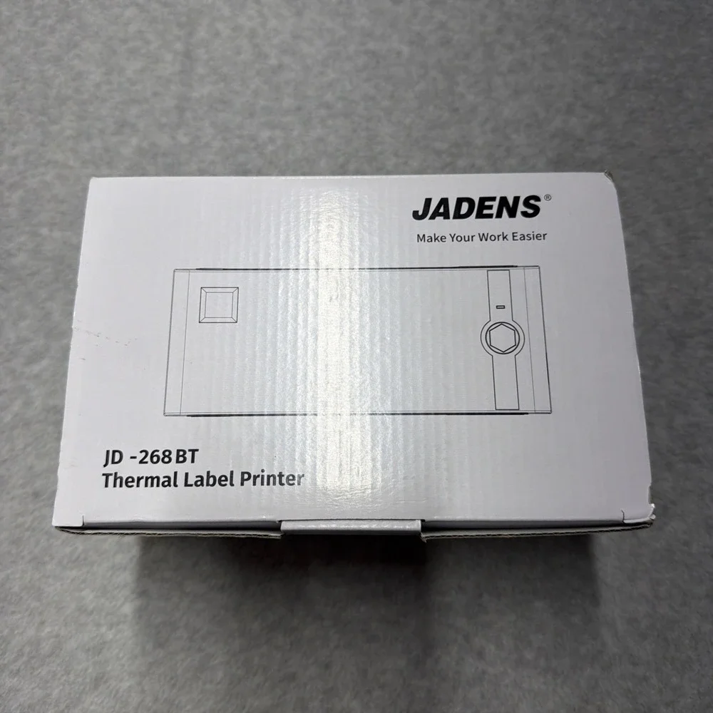 Jadens Thermal Label Printer JD-268BT New Open Box
